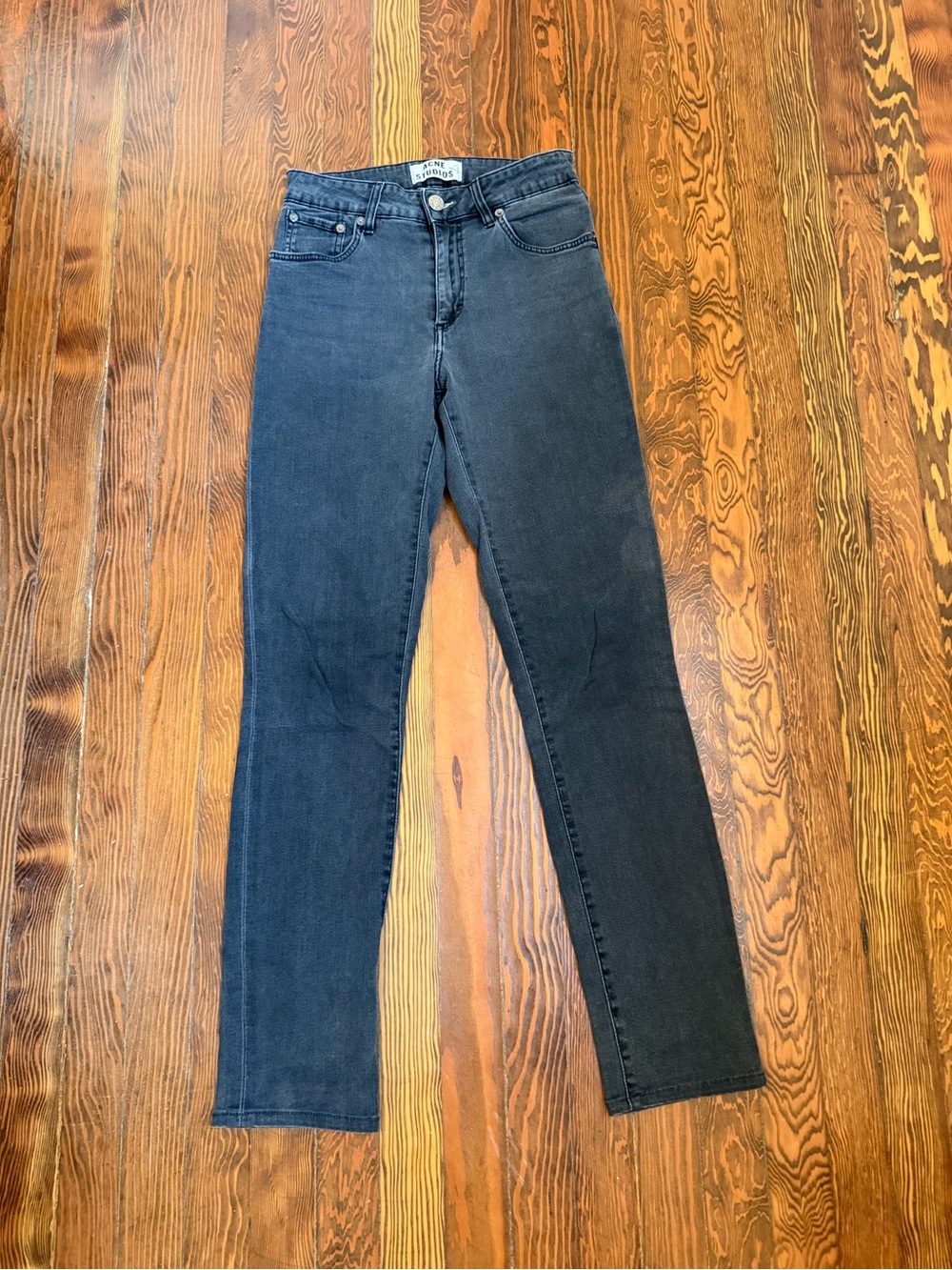 Acne Studios Jeans Faded Black Needle Rocca 27x32